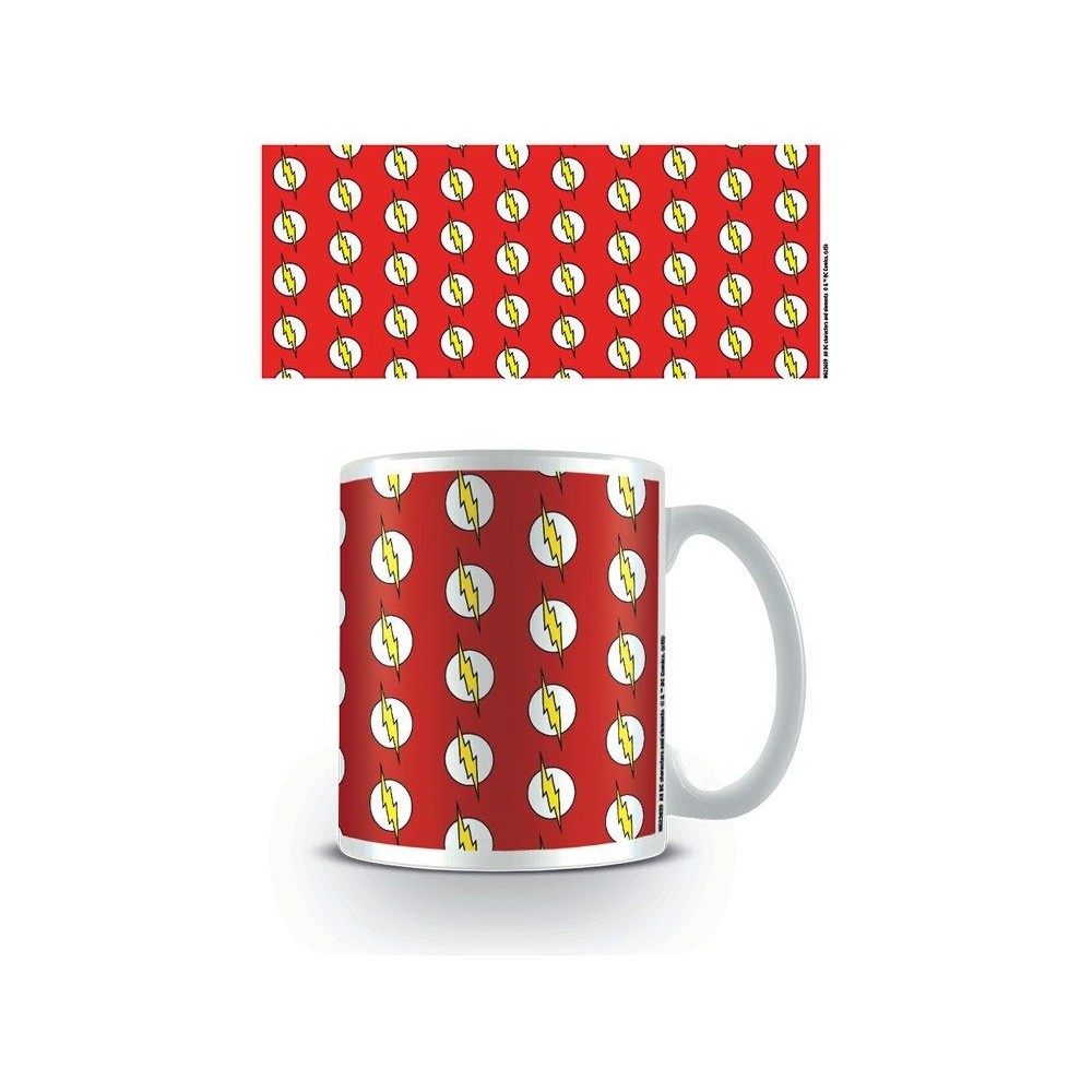 THE FLASH LOGO DC COMICS CERAMIC MUG TAZZA IN CERAMICA PYRAMID INTERNATIONAL