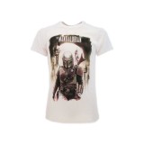 MAGLIA T SHIRT STAR WARS MANDALORIAN MANDA BIANCA