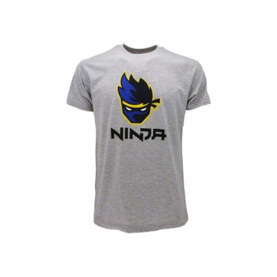 MAGLIA T SHIRT NINJA LOGO GRIGIA