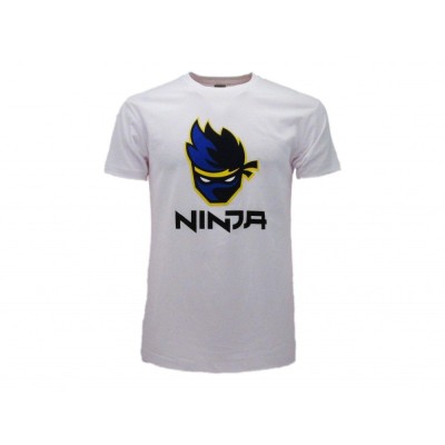 MAGLIA T SHIRT NINJA LOGO BIANCA