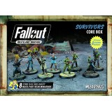 MODIPHIUS ENTERTAINMENT FALLOUT WASTELAND WARFARE - SURVIVORS CORE BOX MINIATURES SET