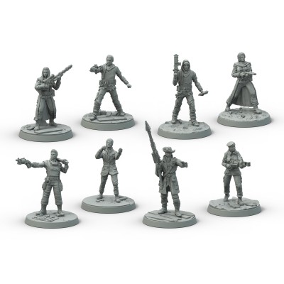 MODIPHIUS ENTERTAINMENT FALLOUT WASTELAND WARFARE - SURVIVORS CORE BOX MINIATURES SET