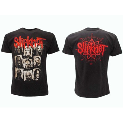 MAGLIA T SHIRT SLIPKNOT FACES