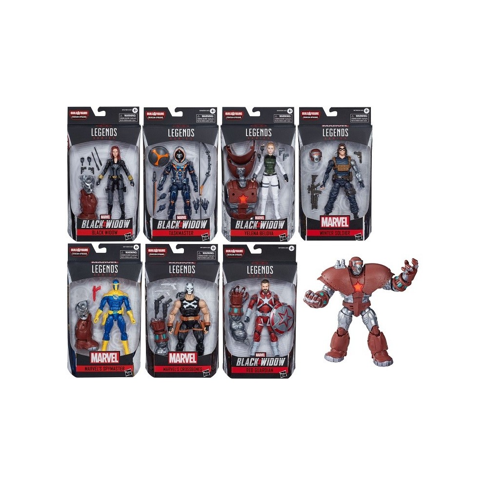 MARVEL LEGENDS BLACK WIDOW RED GUARDIAN ACTION FIGURE HASBRO