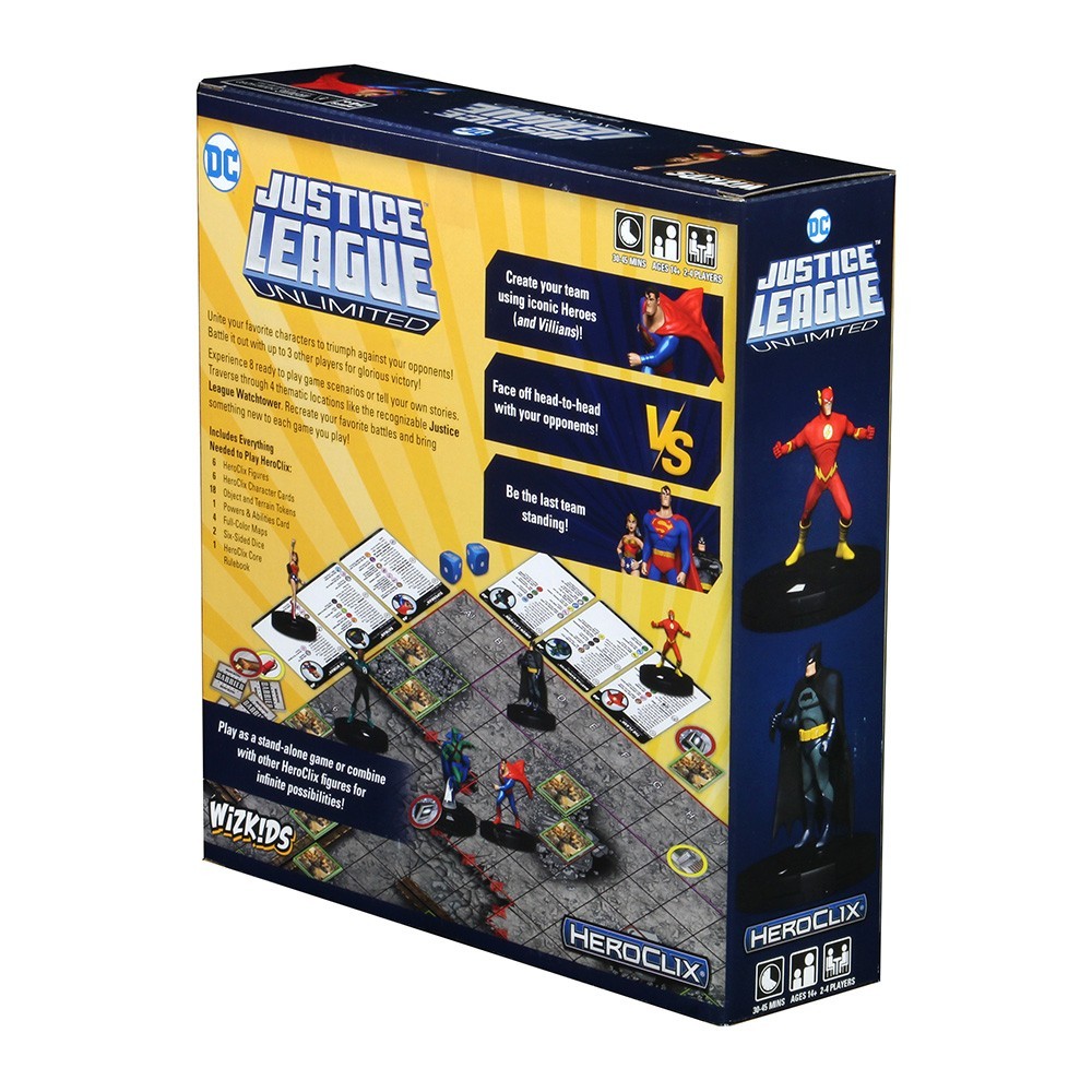 DC JUSTICE LEAGUE UNLIMITED HEROCLIX STARTER SET WIZKIDS