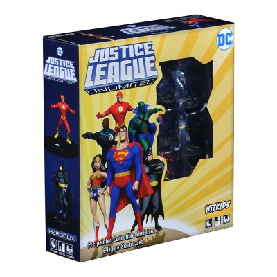 DC JUSTICE LEAGUE UNLIMITED HEROCLIX STARTER SET WIZKIDS
