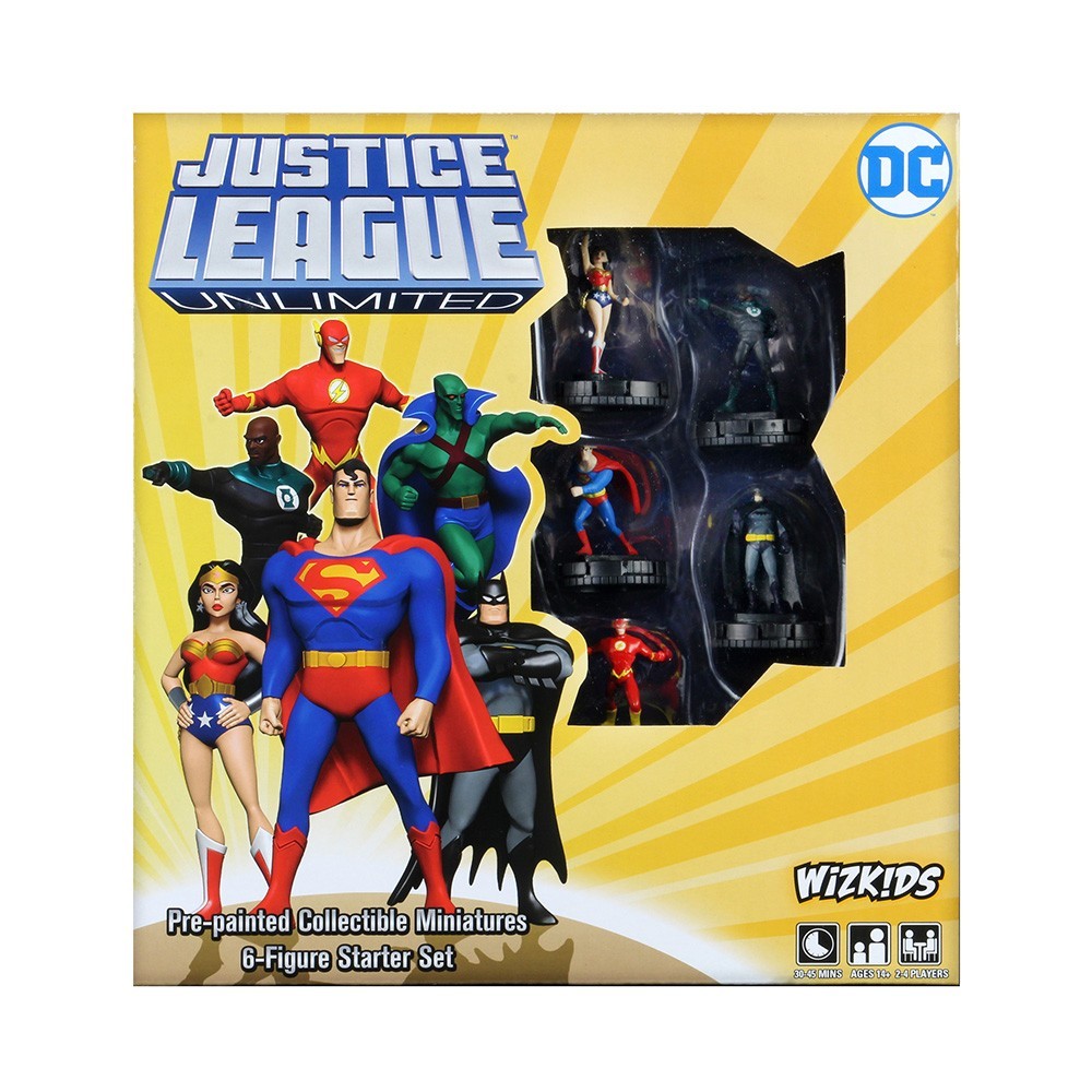 DC JUSTICE LEAGUE UNLIMITED HEROCLIX STARTER SET WIZKIDS