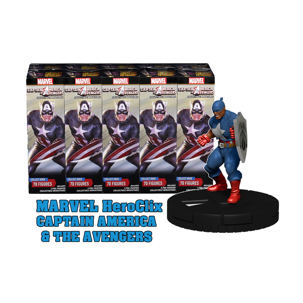 WIZKIDS MARVEL HEROCLIX CAPTAIN AMERICA AND THE AVENGERS 10X BOOSTER BRICK