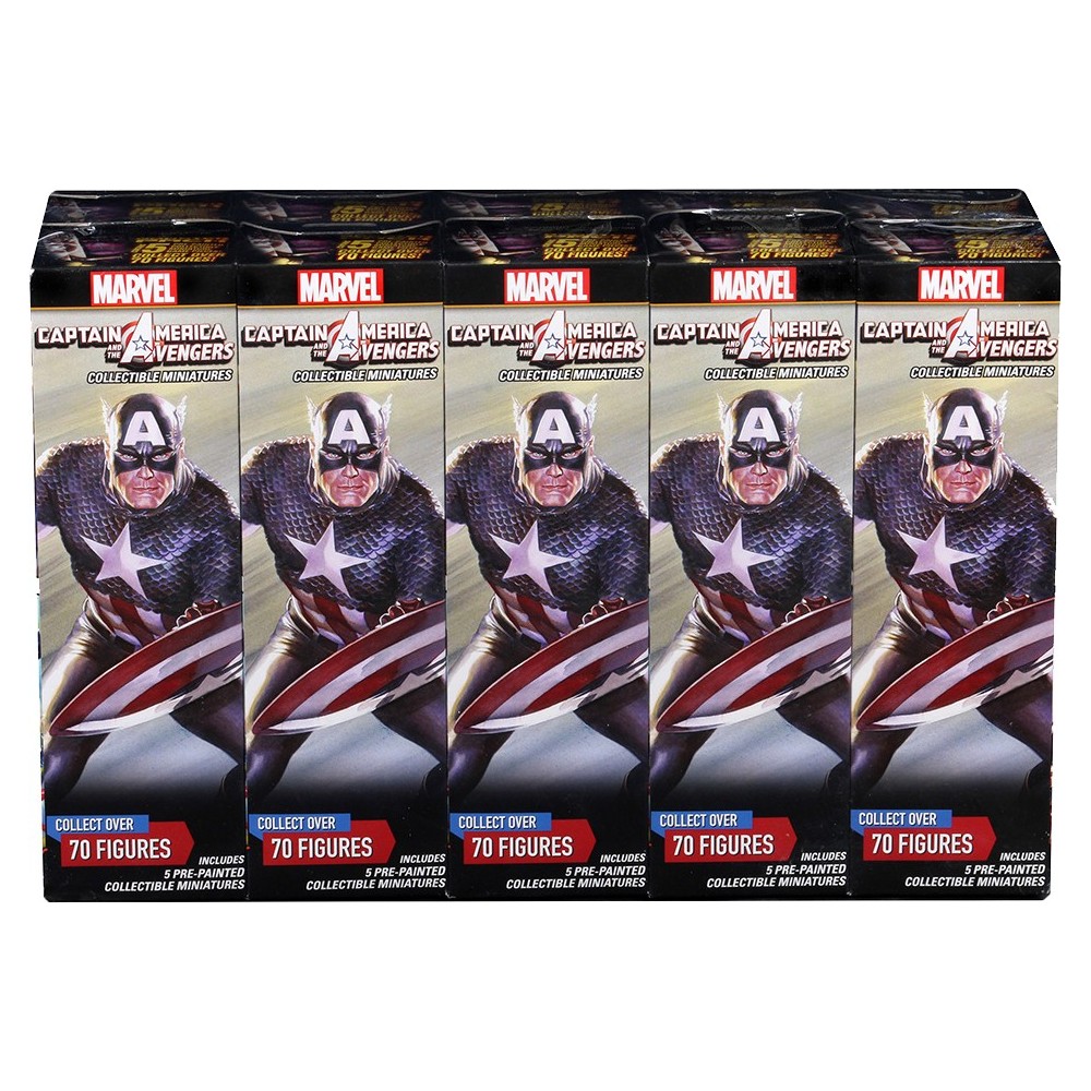WIZKIDS MARVEL HEROCLIX CAPTAIN AMERICA AND THE AVENGERS 10X BOOSTER BRICK