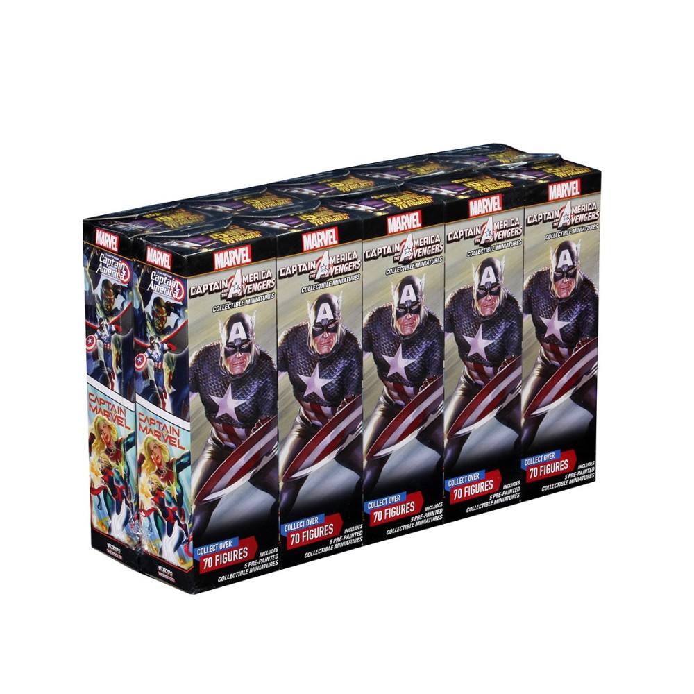 WIZKIDS MARVEL HEROCLIX CAPTAIN AMERICA AND THE AVENGERS 10X BOOSTER BRICK
