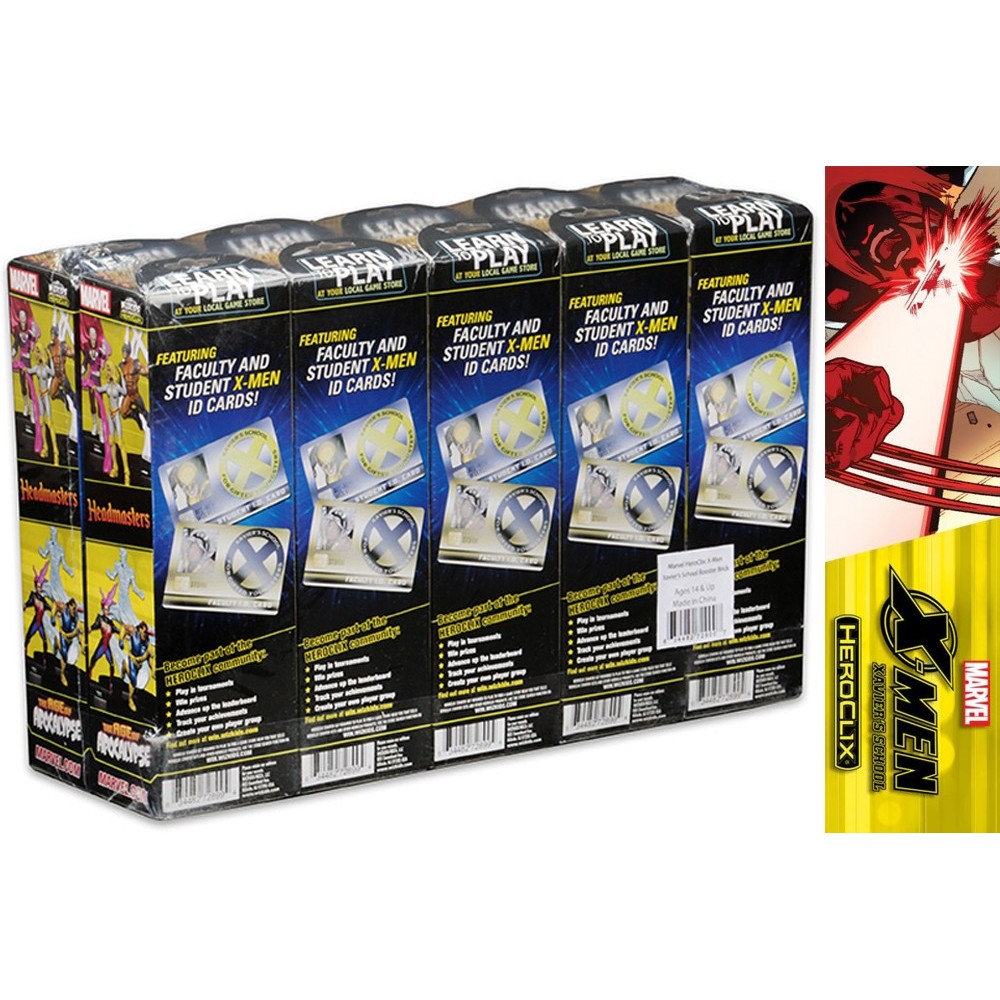 WIZKIDS MARVEL HEROCLIX X-MEN XAVIER'S SCHOOL 10X BOOSTER BRICK
