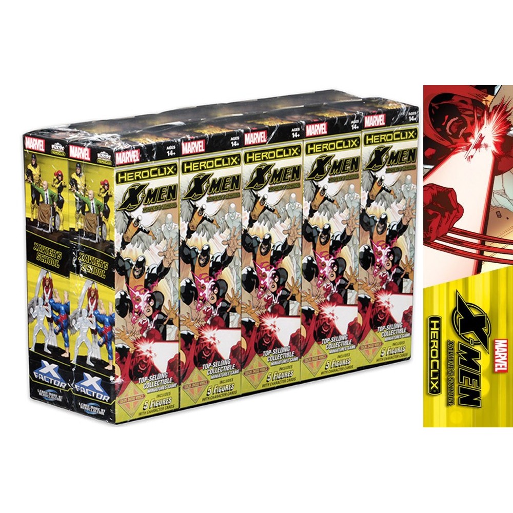 WIZKIDS MARVEL HEROCLIX X-MEN XAVIER'S SCHOOL 10X BOOSTER BRICK