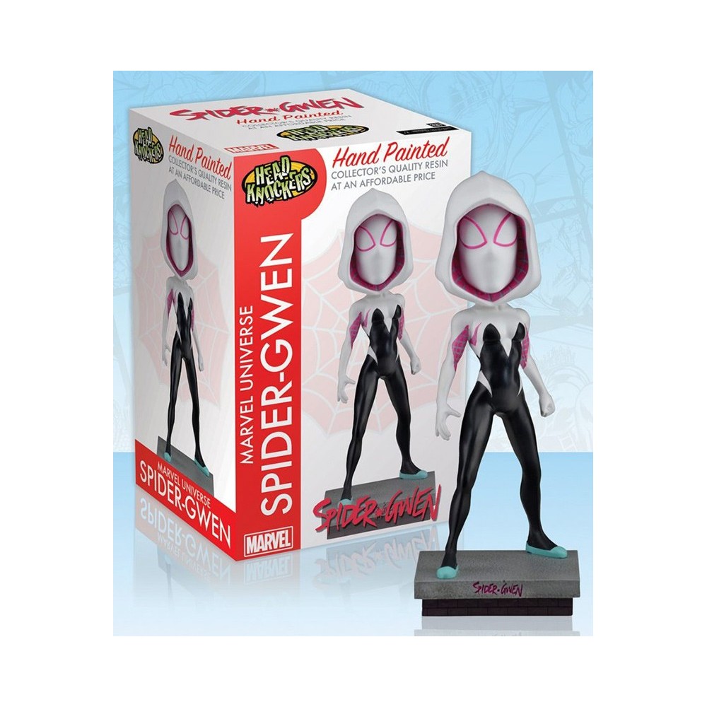 NECA MARVEL SPIDER-GWEN BOBBLE HEAD KNOCKER FIGURE