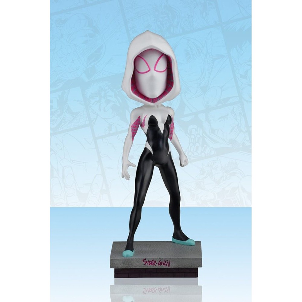 NECA MARVEL SPIDER-GWEN BOBBLE HEAD KNOCKER FIGURE