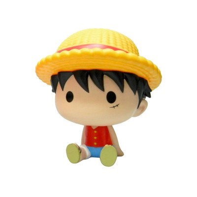 ONE PIECE LUFFY RUBBER BANK FIGURE PLASTOY