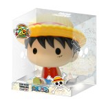 PLASTOY ONE PIECE LUFFY RUBBER BANK FIGURE