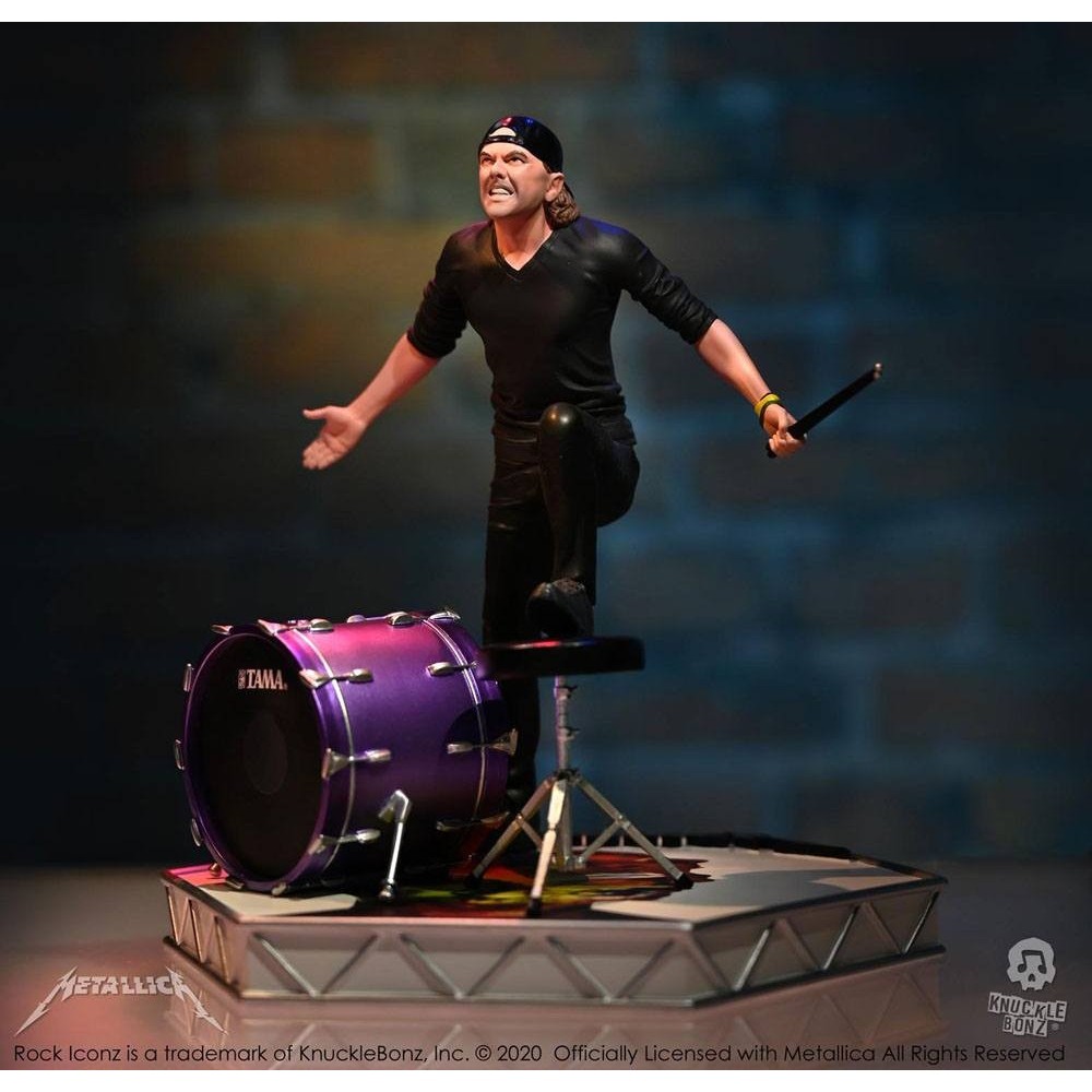 KNUCKLEBONZ ROCK ICONZ METALLICA LARS ULRICH STATUE FIGURE