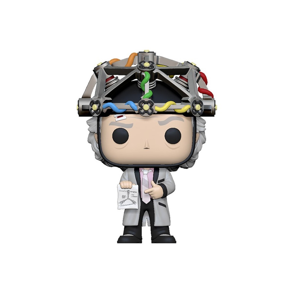 FUNKO FUNKO POP! BACK TO THE FUTURE DOC WITH HELMET BOBBLE HEAD KNOCKER FIGURE