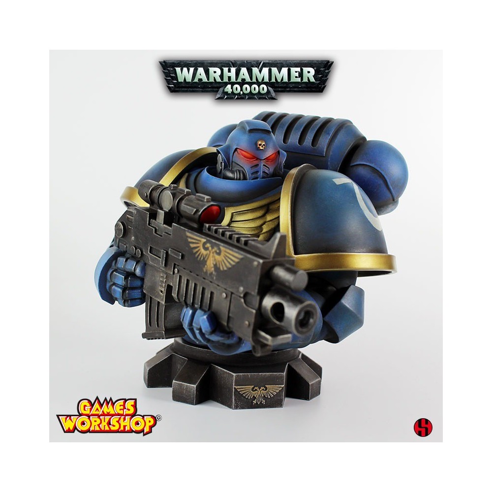 SEMIC WARHAMMER 40000 ULTRAMARINE PRIMARIS BUST STATUE