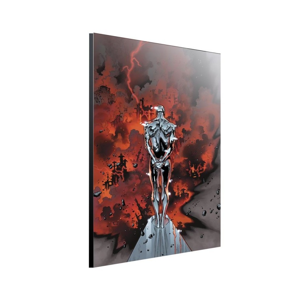 SILVER SURFER BY COIPEL WOOD PRINT STAMPA SU LEGNO SEMIC