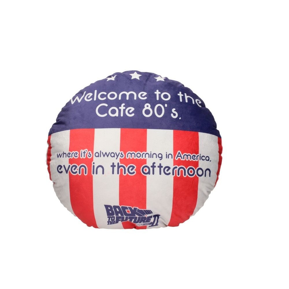 SD TOYS BACK TO THE FUTURE 80'S CAFE ROUND CUSHION PILLOW CUSCINO