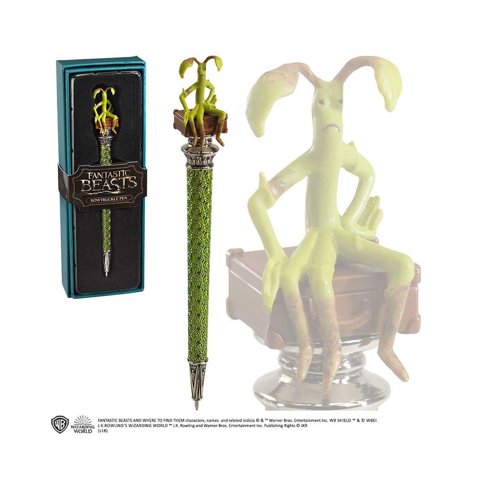 NOBLE COLLECTIONS HARRY POTTER FANTASTIC BEASTS BOWTRUCKLE PEN