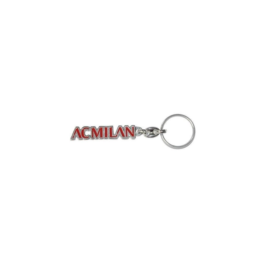 AC MILAN SCRITTA METALLO KEYCHAIN PORTACHIAVI