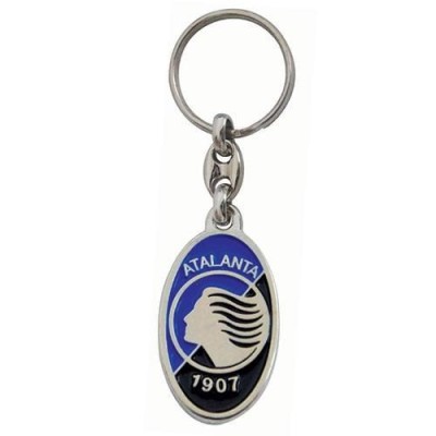 ATALANTA BC LOGO METALLO KEYCHAIN PORTACHIAVI