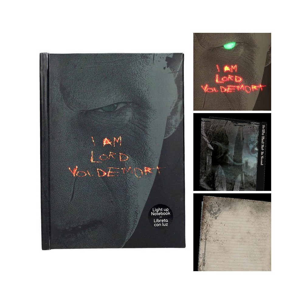 HARRY POTTER LORD VOLDEMORT NOTEBOOK DIARIO CON LUCE SD TOYS