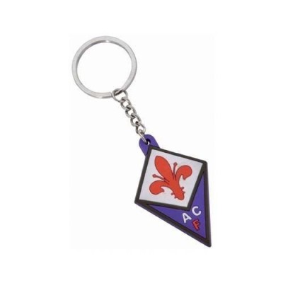 AC FIORENTINA LOGO IN GOMMA KEYCHAIN PORTACHIAVI