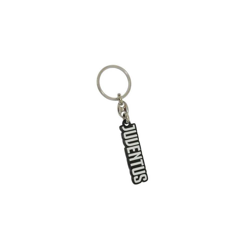 JUVENTUS FC SCRITTA METALLO KEYCHAIN PORTACHIAVI