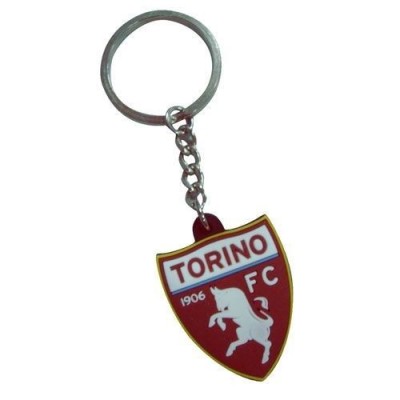 TORINO FC LOGO IN GOMMA KEYCHAIN PORTACHIAVI