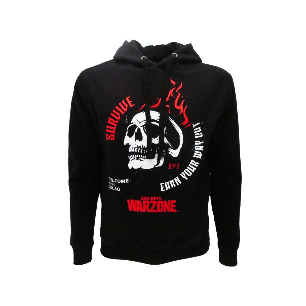 FELPA HOODIE CALL OF DUTY WARZONE GULAG NERA