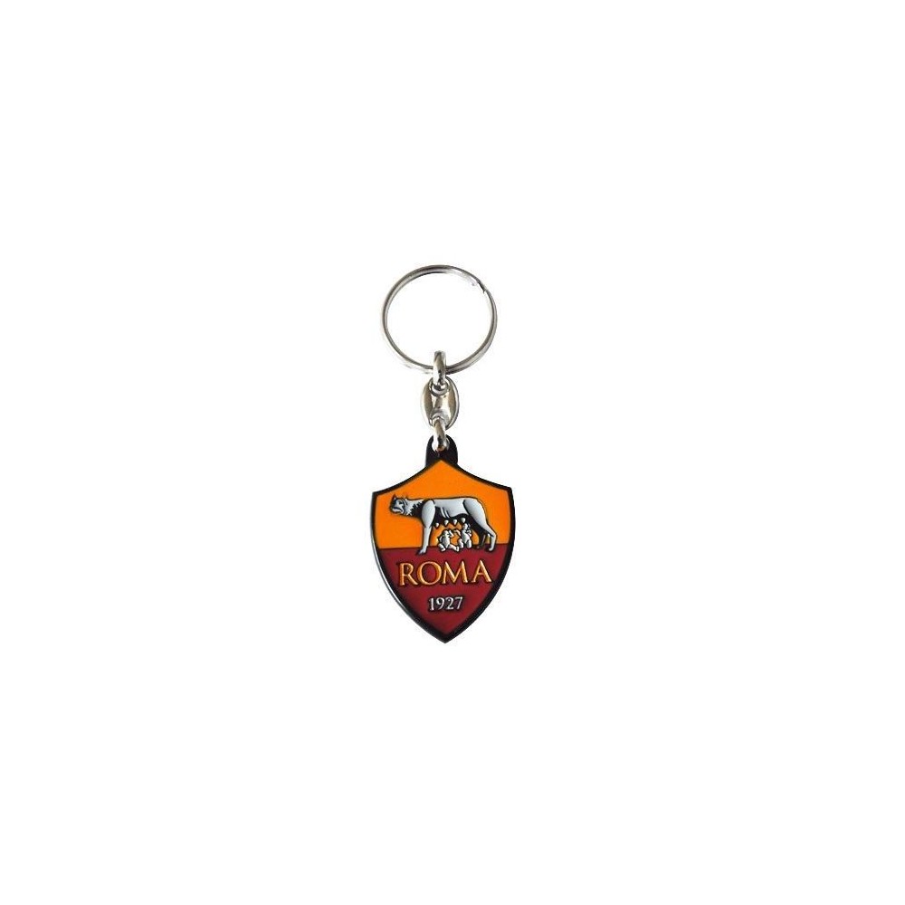 AS ROMA LOGO METALLO KEYCHAIN PORTACHIAVI