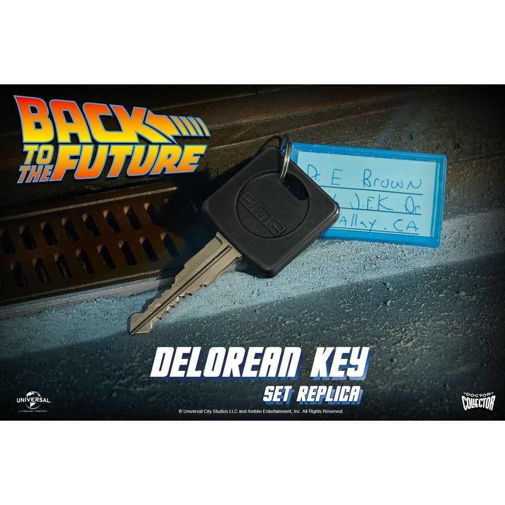 BACK TO THE FUTURE CHIAVE DELOREAN KEY REPLICA DOCTOR COLLECTOR