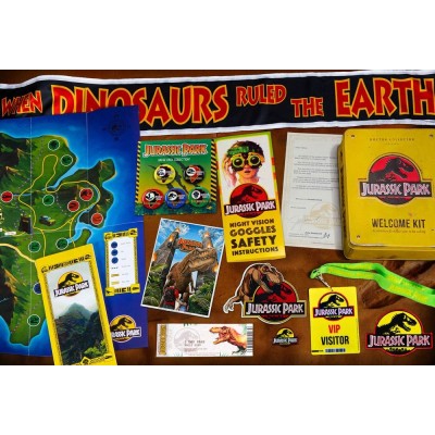 DOCTOR COLLECTOR JURASSIC PARK WELCOME KIT SET DA COLLEZIONE