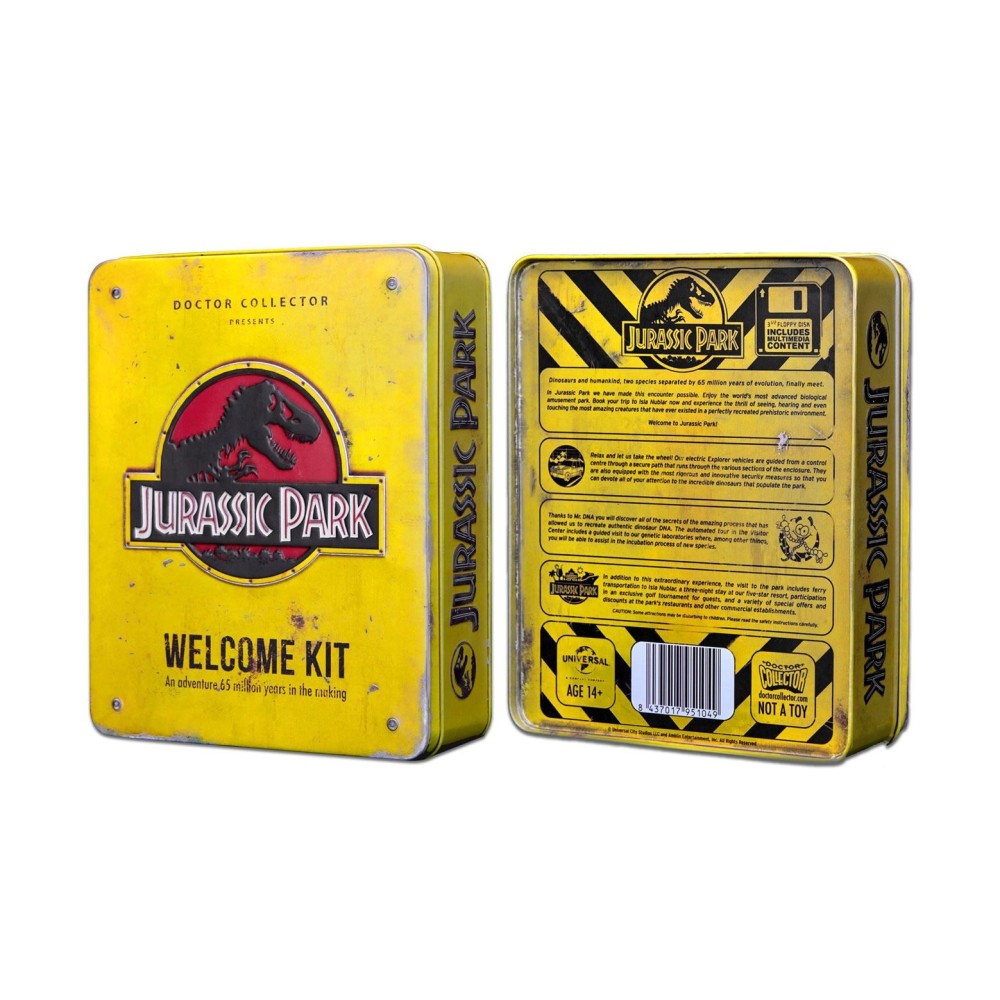 DOCTOR COLLECTOR JURASSIC PARK WELCOME KIT SET DA COLLEZIONE