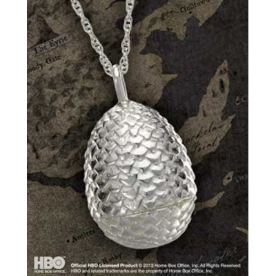 GAME OF THRONES DRAGON EGG PENDANT CIONDOLO IN ARGENTO NOBLE COLLECTIONS
