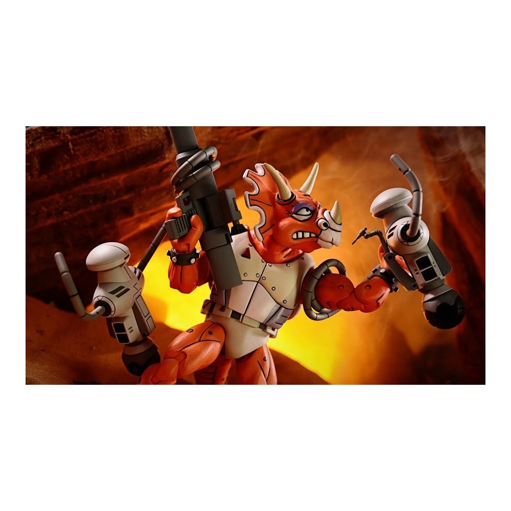 NECA TEENAGE MUTANT NINJA TURTLES TRICERATON INFANTRYMAN AND ROADKILL RODNEY 3-PACK ACTION FIGURE