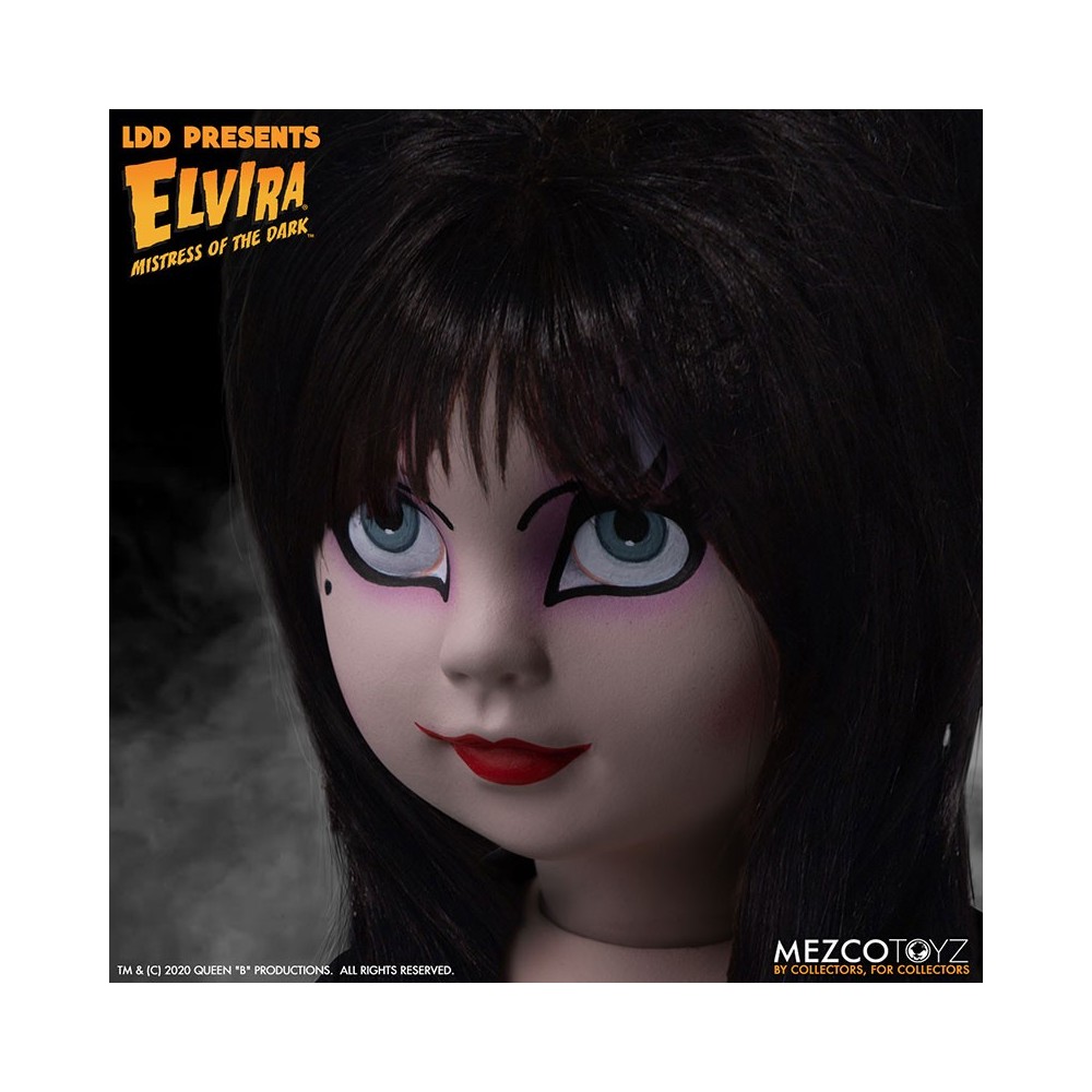 LIVING DEAD DOLLS LDD ELVIRA ACTION FIGURE MEZCO TOYS