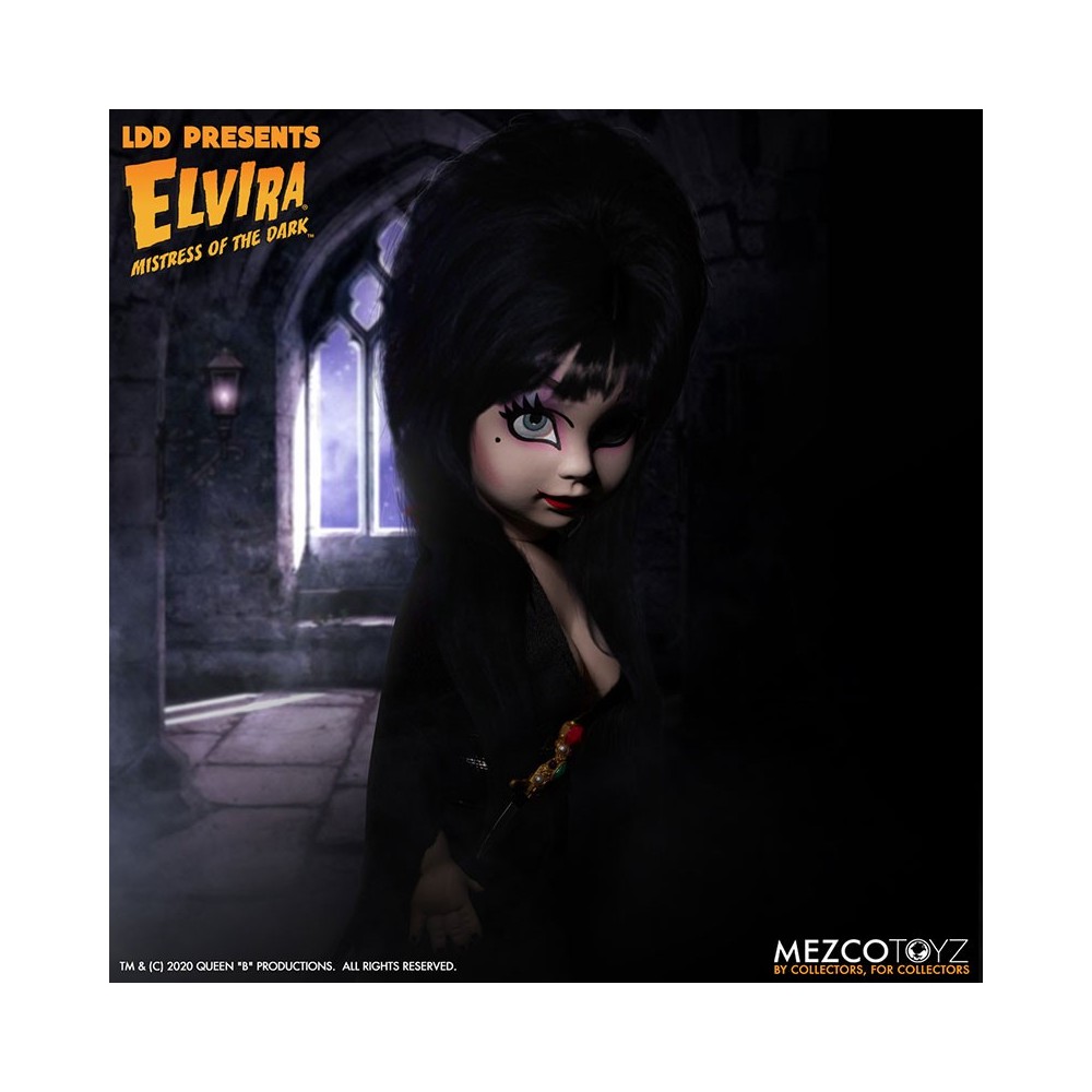 LIVING DEAD DOLLS LDD ELVIRA ACTION FIGURE MEZCO TOYS