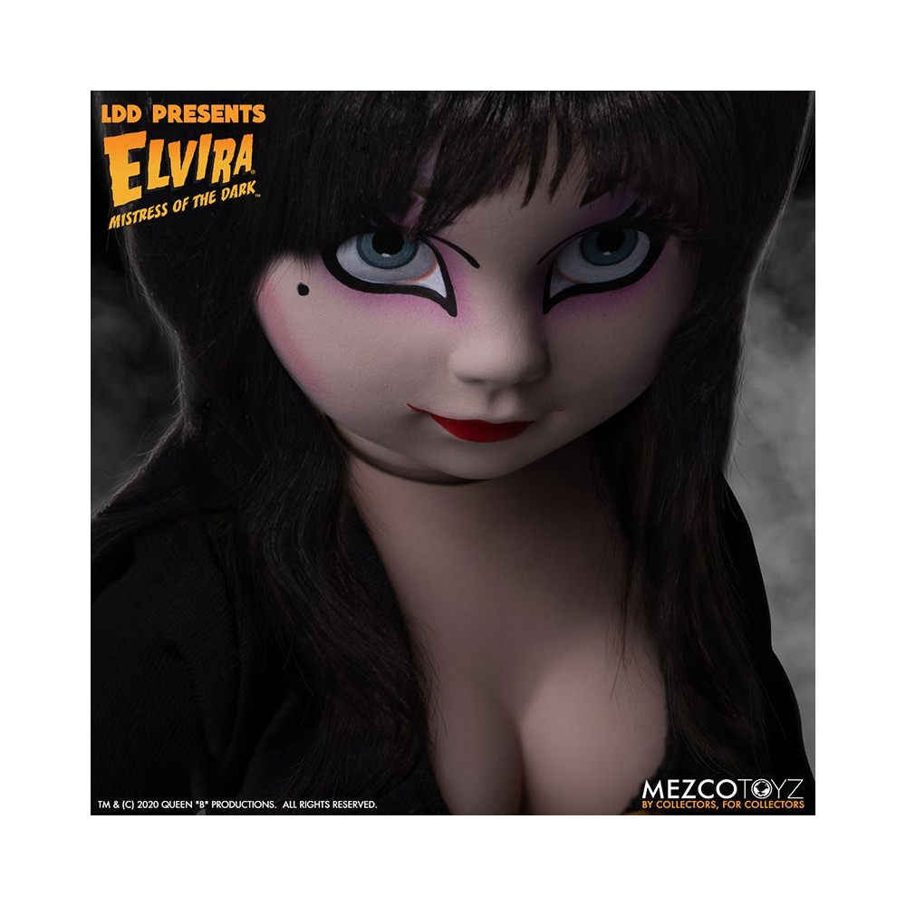 LIVING DEAD DOLLS LDD ELVIRA ACTION FIGURE MEZCO TOYS