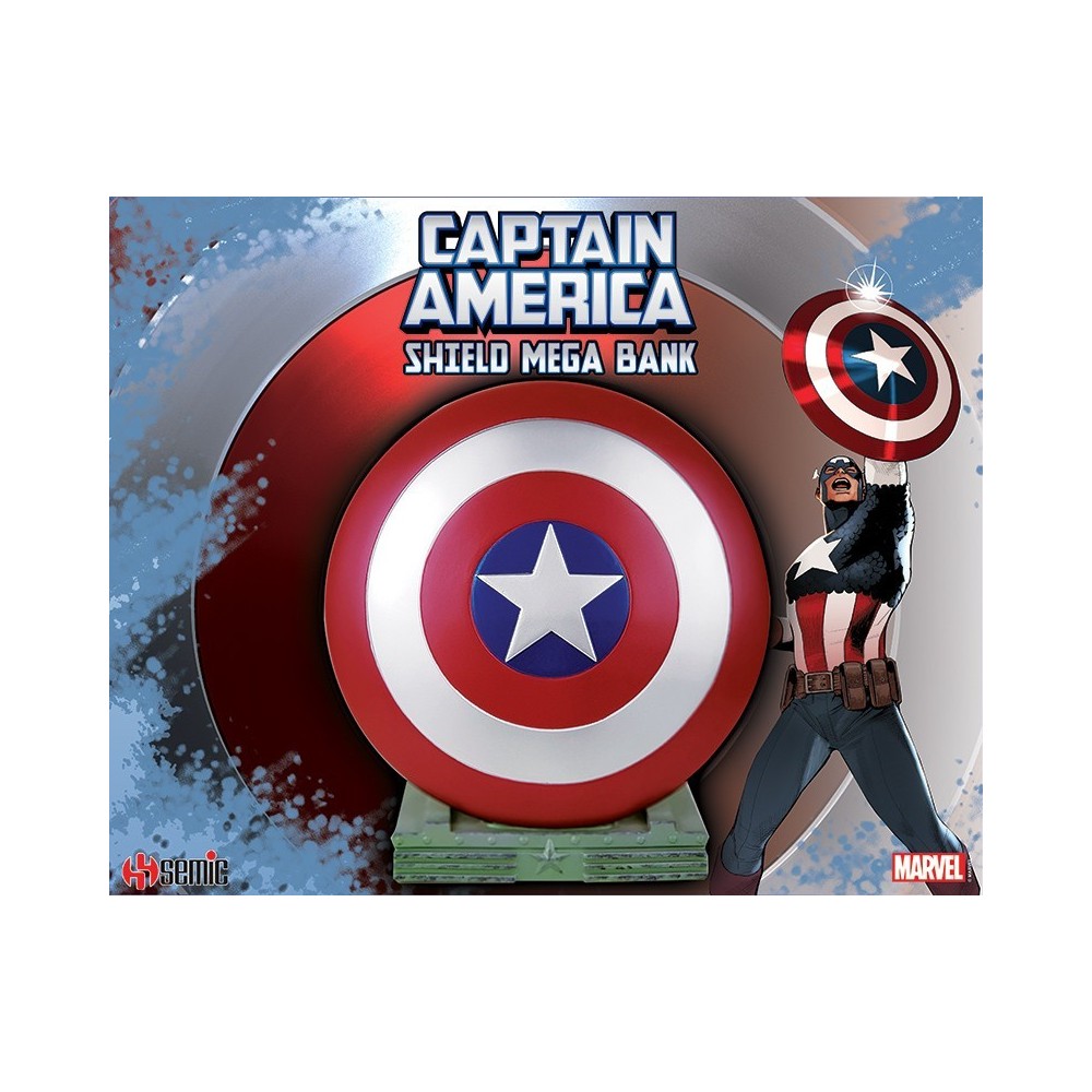CAPTAIN AMERICA SHIELD MEGA BANK FIGURE SALVADANAIO SEMIC