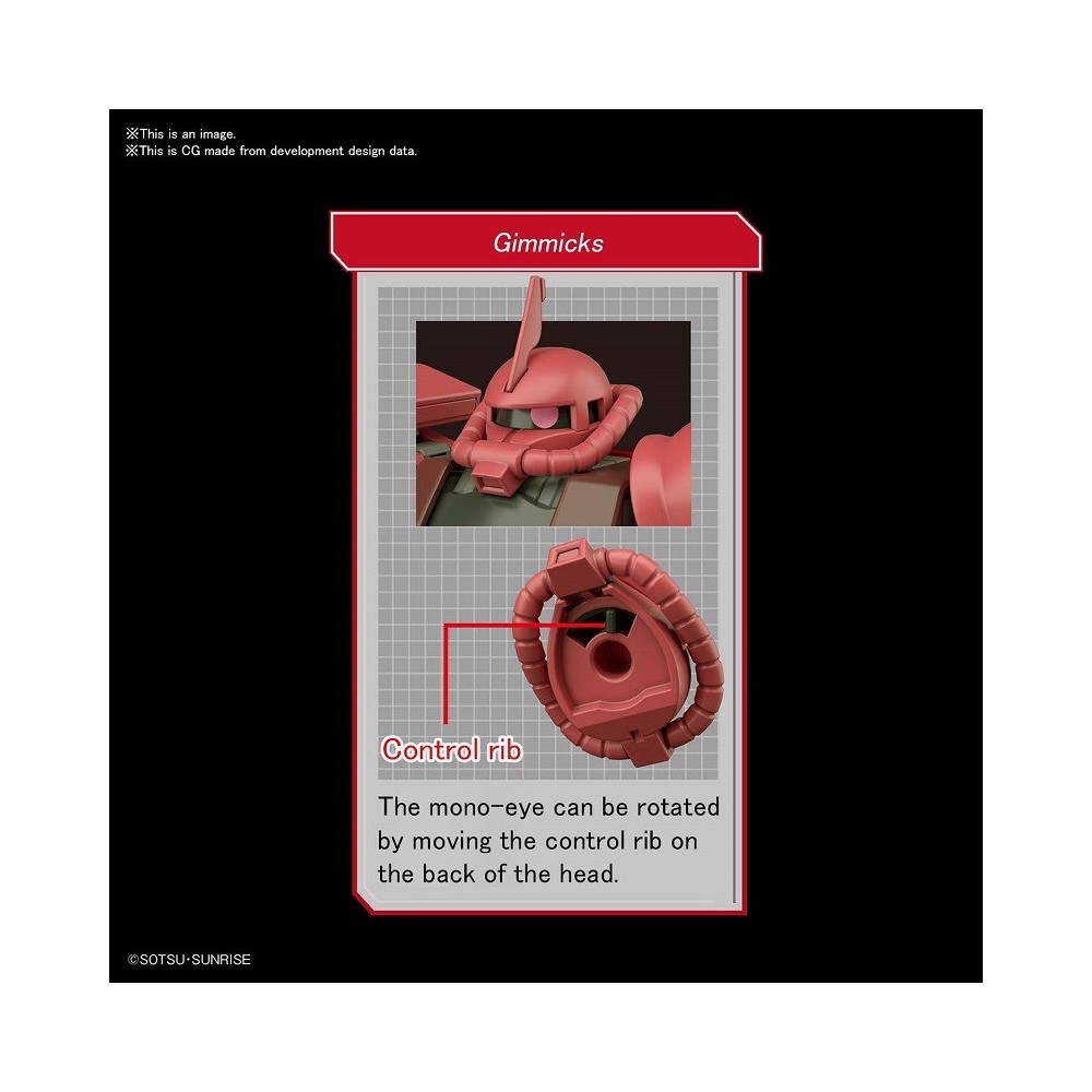 HIGH GRADE HGUC GUNDAM ZAKU II MS-06S 1/144 MODEL KIT BANDAI