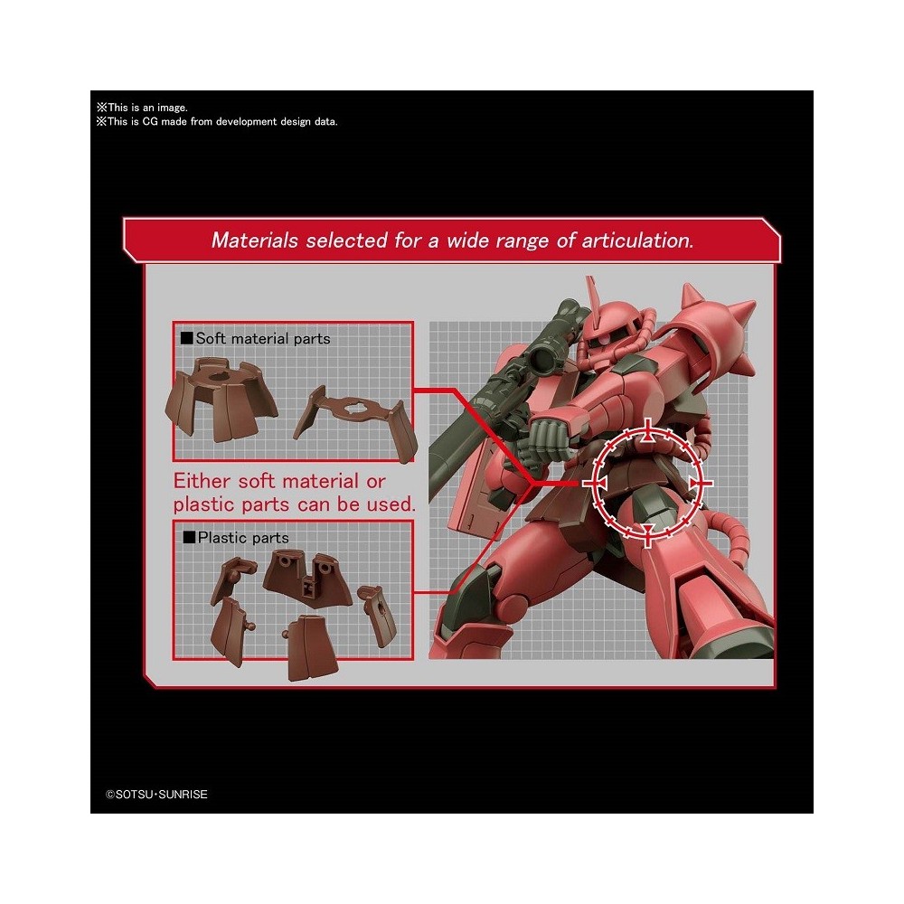HIGH GRADE HGUC GUNDAM ZAKU II MS-06S 1/144 MODEL KIT BANDAI