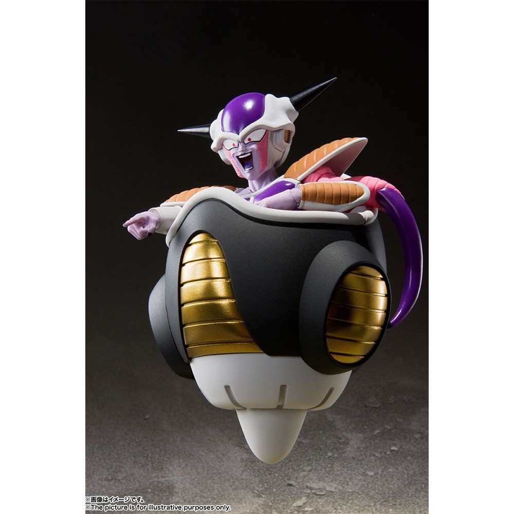 BANDAI DRAGON BALL Z FRIEZA (FREEZER) FIRST FORM + POD SET S.H. FIGUARTS ACTION FIGURE