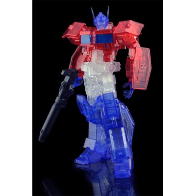 FLAME TOYS TRANSFORMERS OPTIMUS PRIME CLEAR MODEL KIT ACTION FIGURE