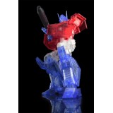 FLAME TOYS TRANSFORMERS OPTIMUS PRIME CLEAR MODEL KIT ACTION FIGURE