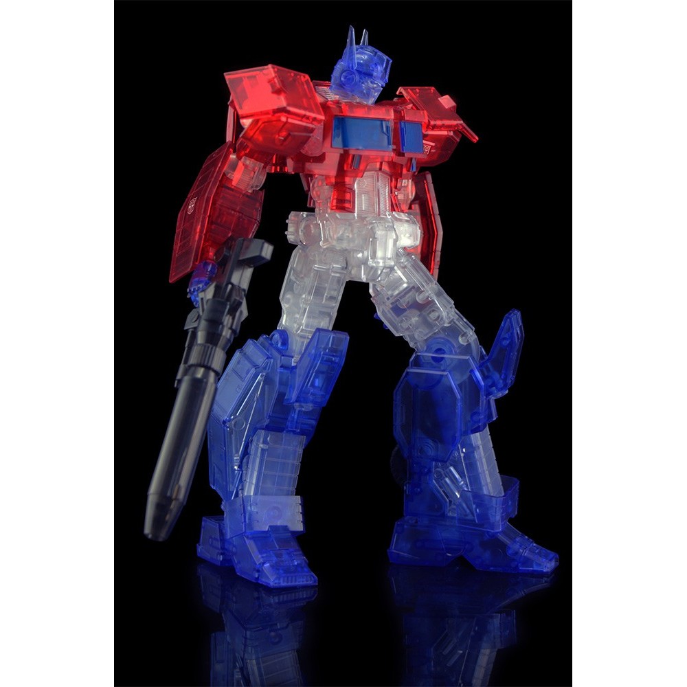 FLAME TOYS TRANSFORMERS OPTIMUS PRIME CLEAR MODEL KIT ACTION FIGURE