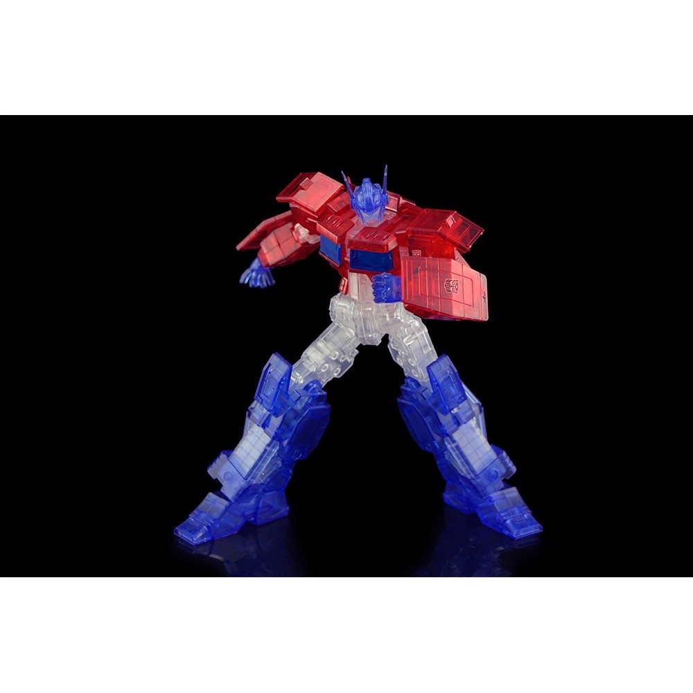 FLAME TOYS TRANSFORMERS OPTIMUS PRIME CLEAR MODEL KIT ACTION FIGURE